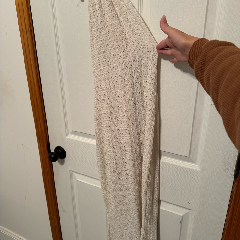 Cream Knit Maxi Skirt